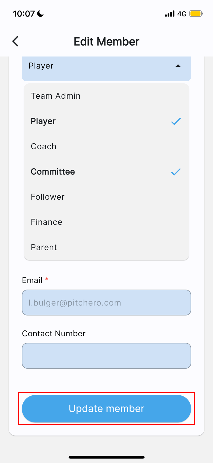 Managing member groups