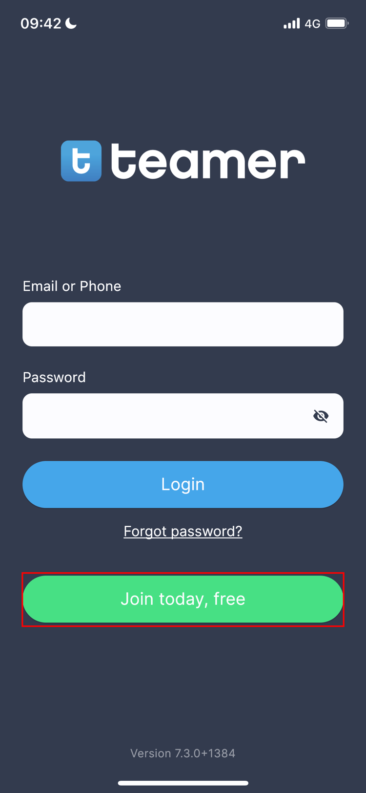 Create an account