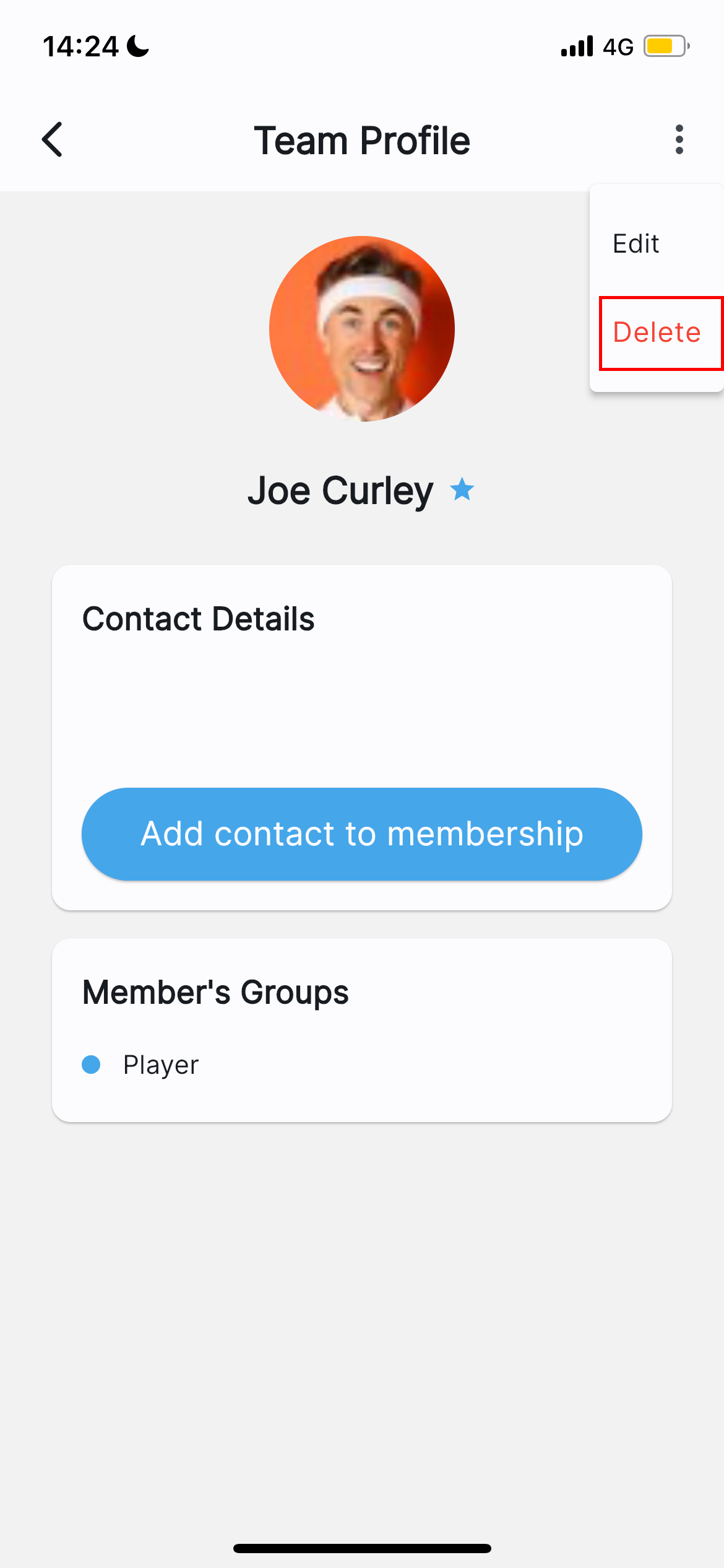Manage teams in account